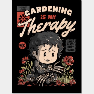 Gardening is My Therapy - Cute Nature Geek Gift Posters and Art